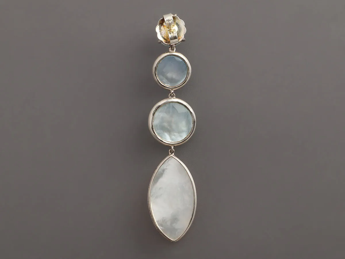 Ippolita Sterling Silver and Mother of Pearl Wonderland Drop Earrings