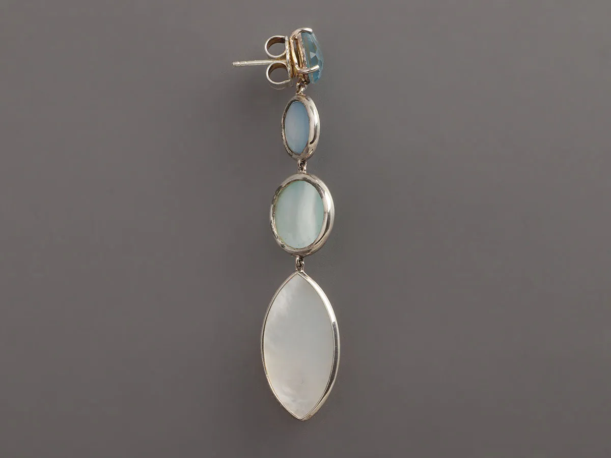 Ippolita Sterling Silver and Mother of Pearl Wonderland Drop Earrings