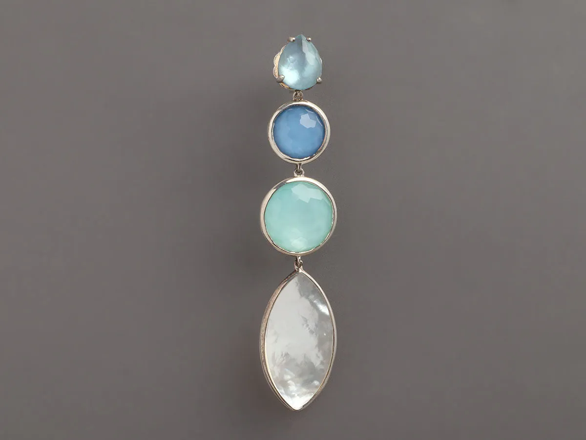 Ippolita Sterling Silver and Mother of Pearl Wonderland Drop Earrings