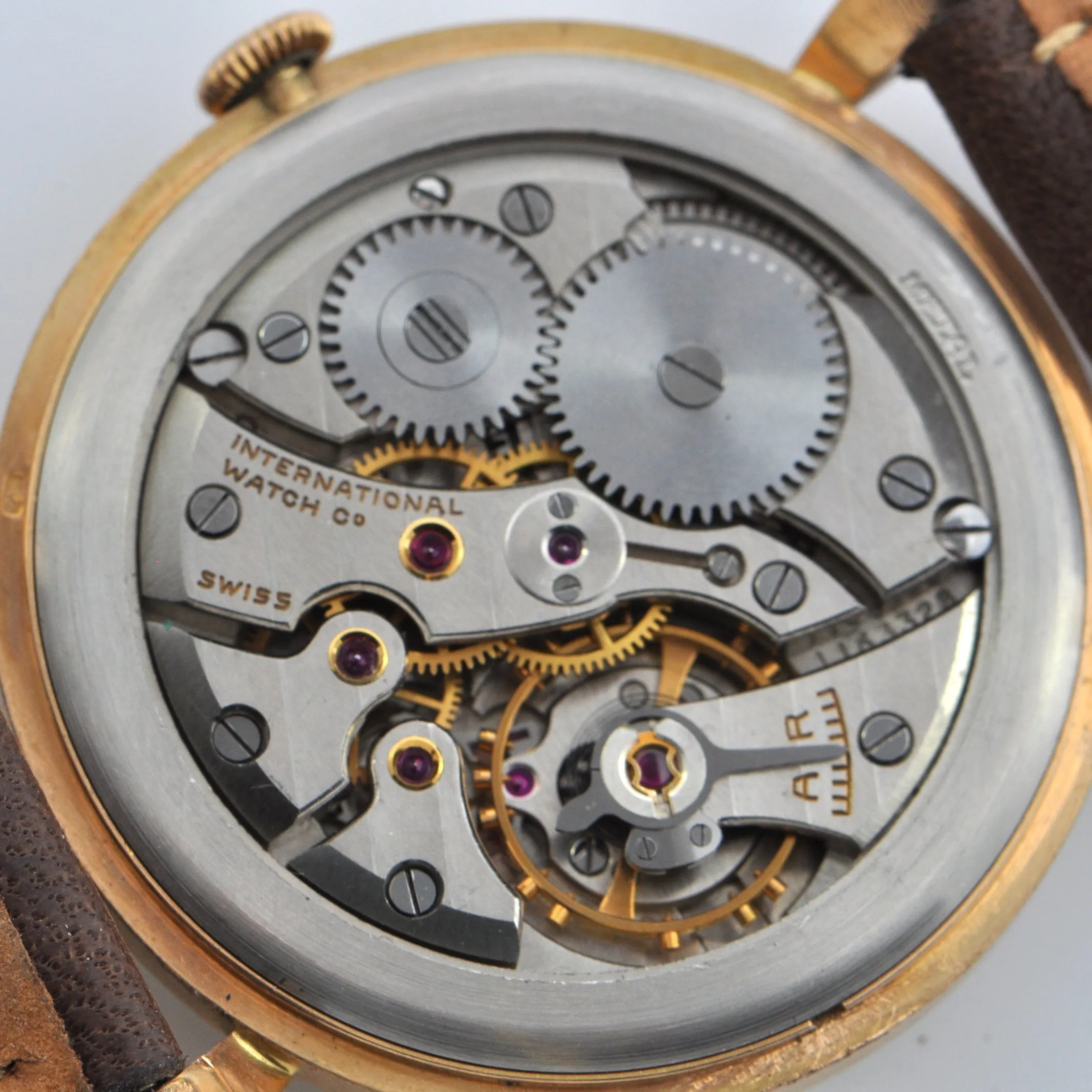 IWC Schaffhausen 18K Rose Gold Watch Caliber 89 (C. 1947)