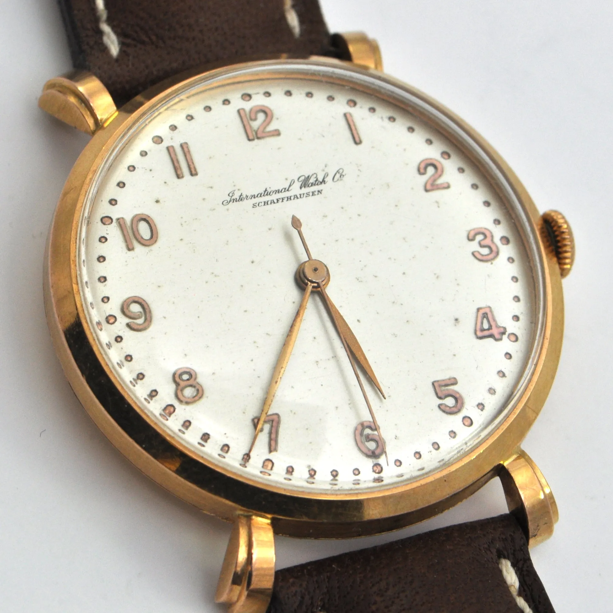 IWC Schaffhausen 18K Rose Gold Watch Caliber 89 (C. 1947)