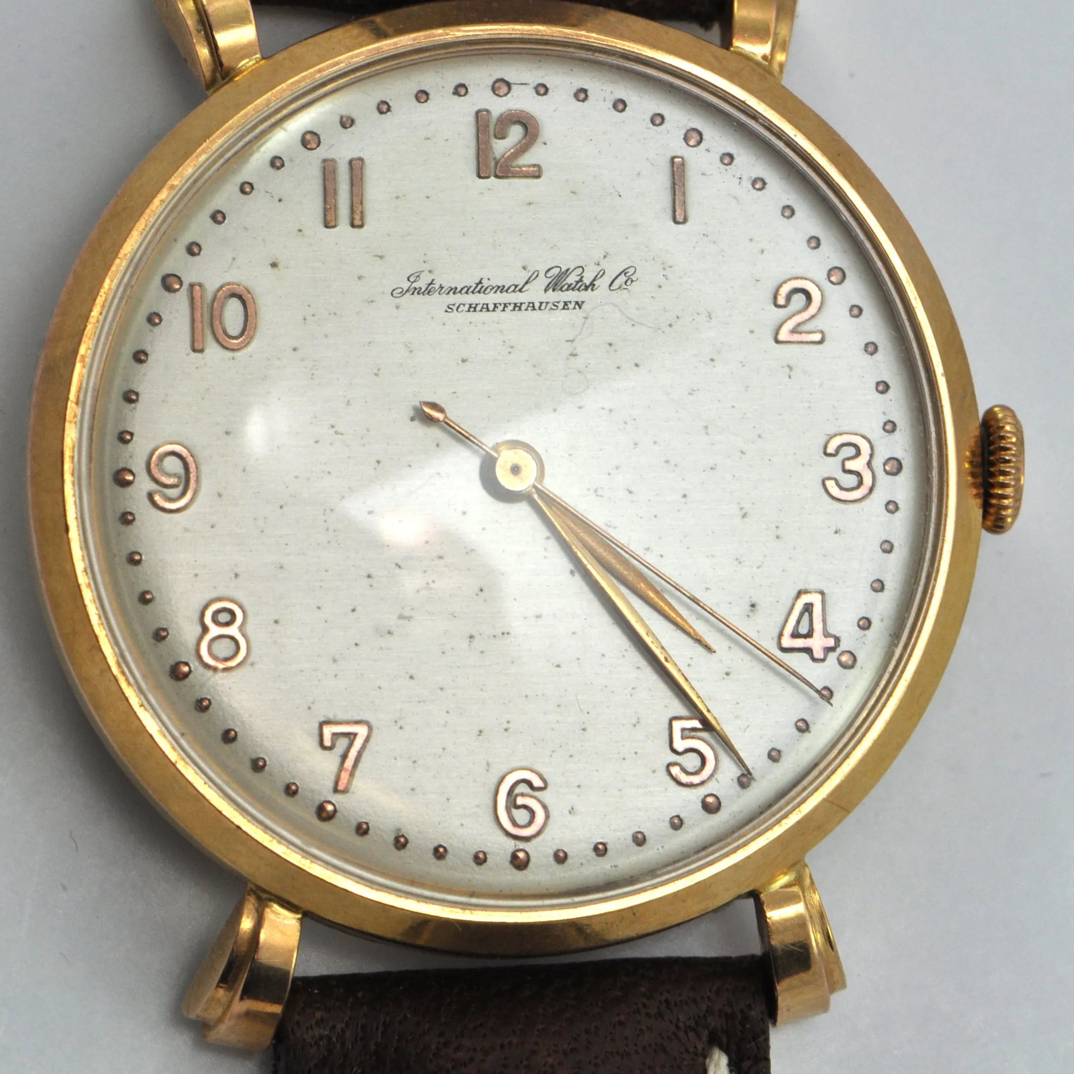 IWC Schaffhausen 18K Rose Gold Watch Caliber 89 (C. 1947)