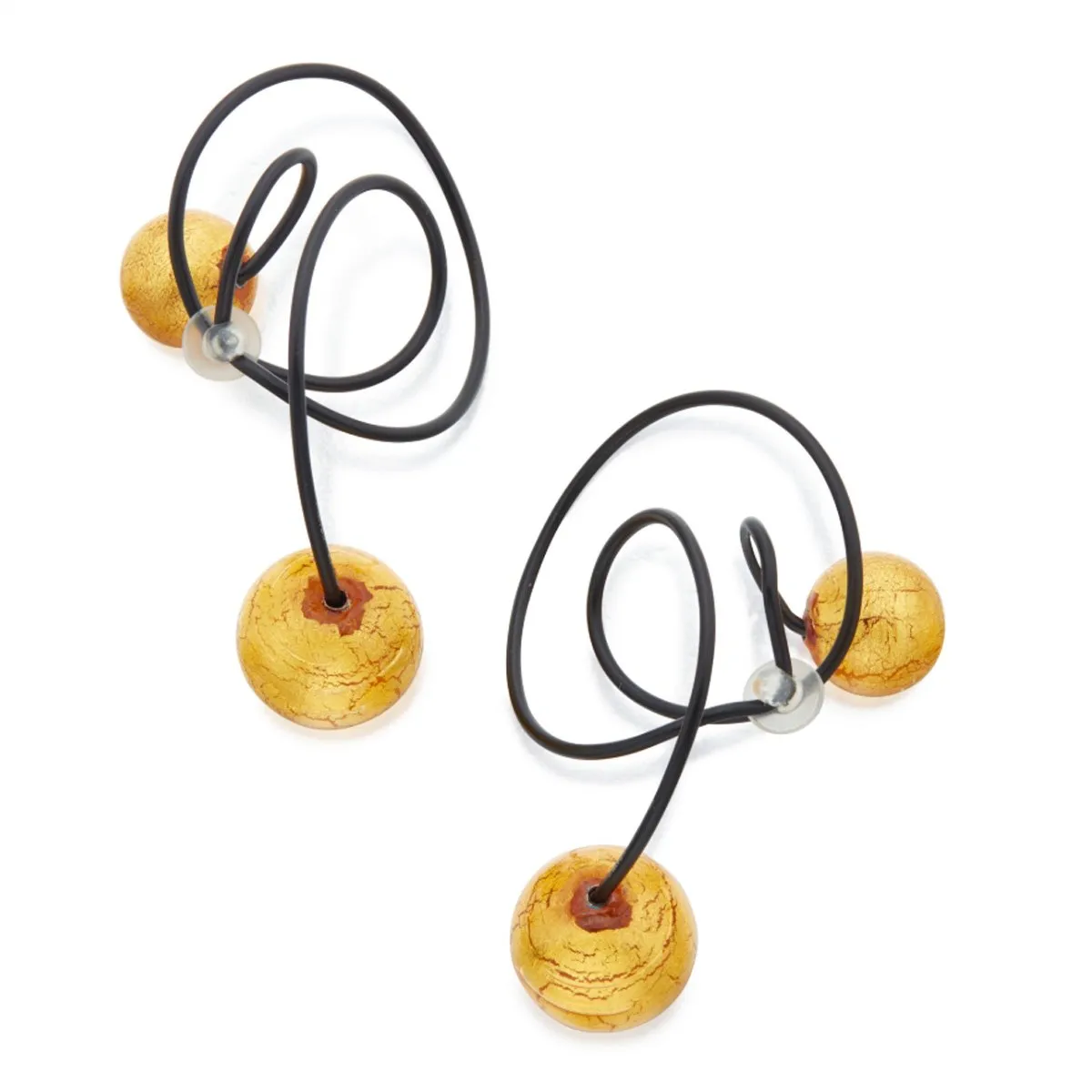 Jar Paris Titanium and Glass Carnaval Earrings