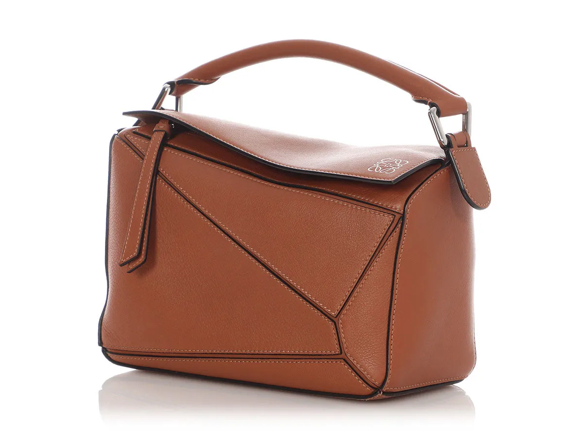 Loewe Small Tan Puzzle Bag