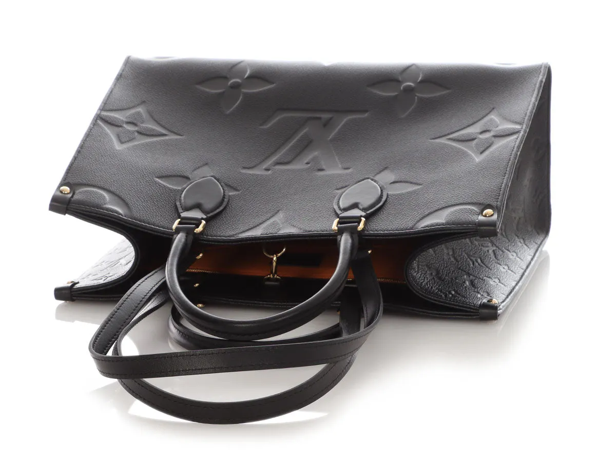 Louis Vuitton Black Monogram Empreinte Onthego MM