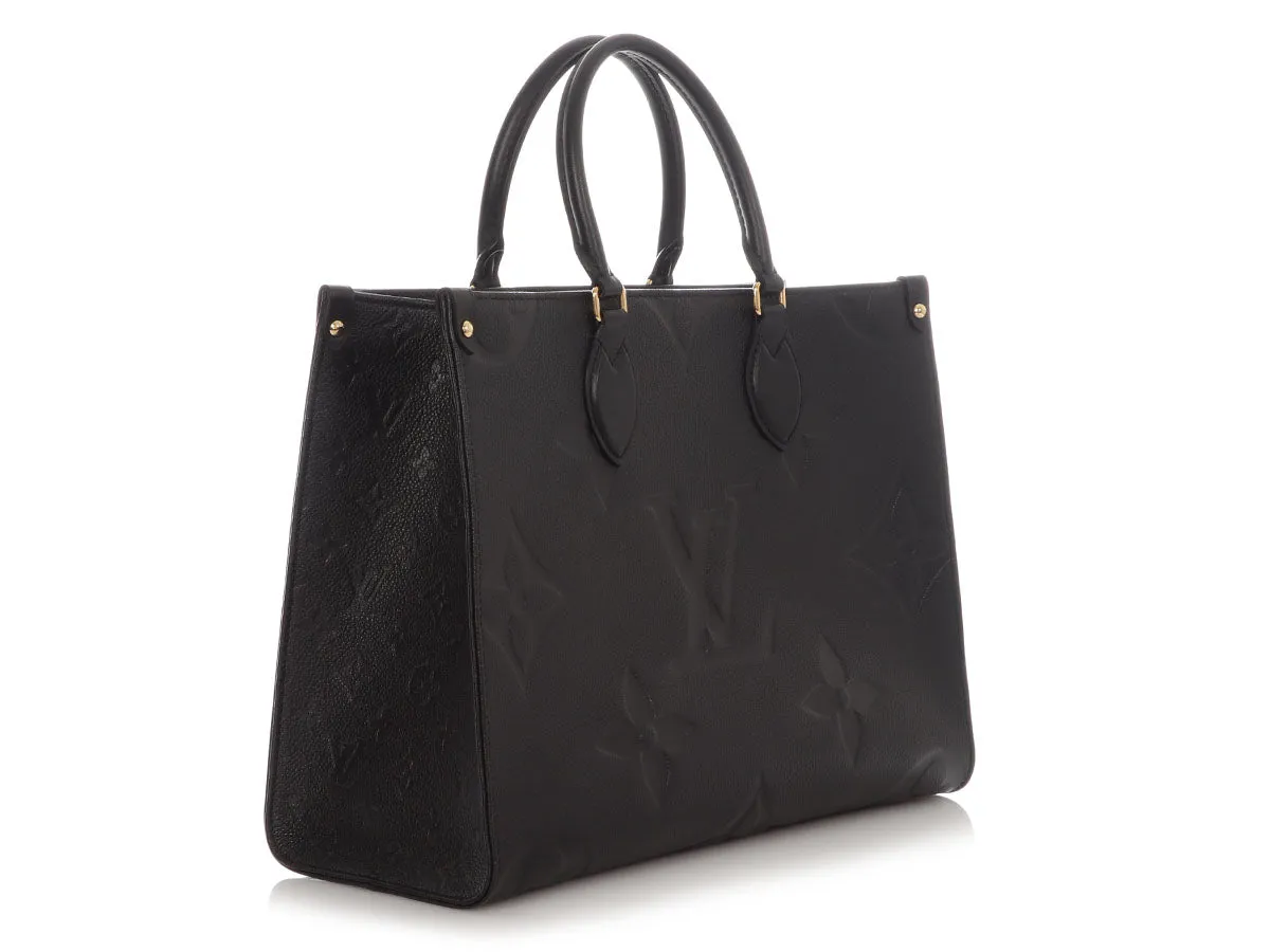 Louis Vuitton Black Monogram Empreinte Onthego MM