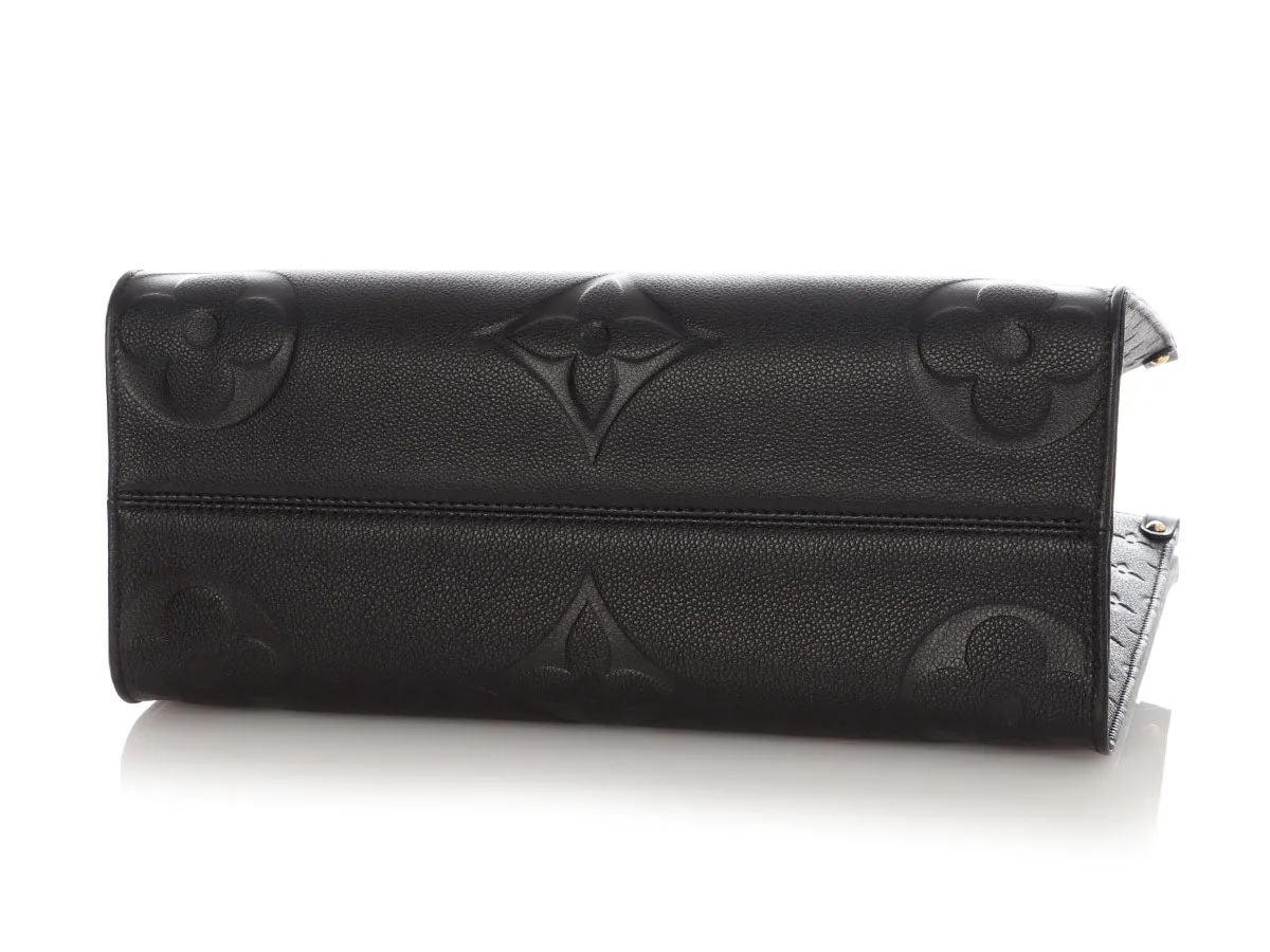 Louis Vuitton Black Monogram Empreinte Onthego MM