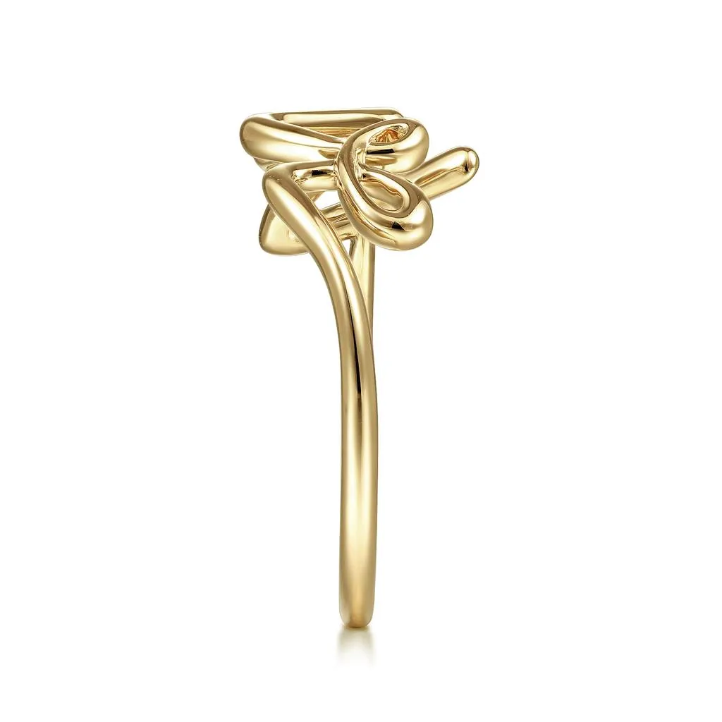 Love Ring - 14K Yellow Gold