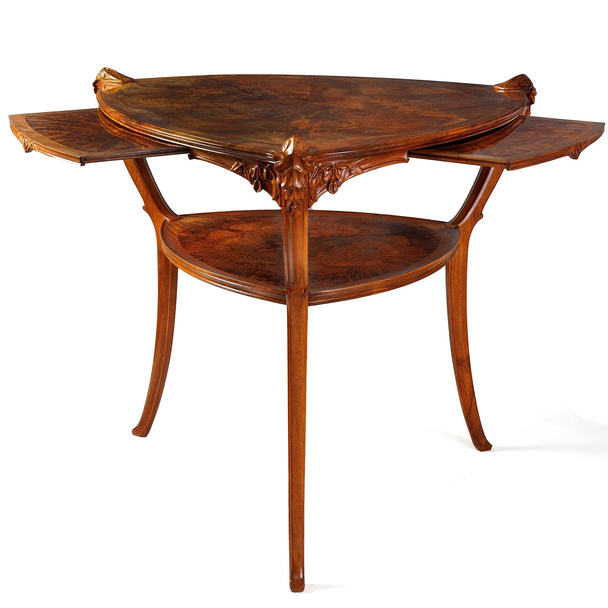 Lucien Lvy-Dhurmer "Sceau de Salomon" Two-tier Expandable Card Table