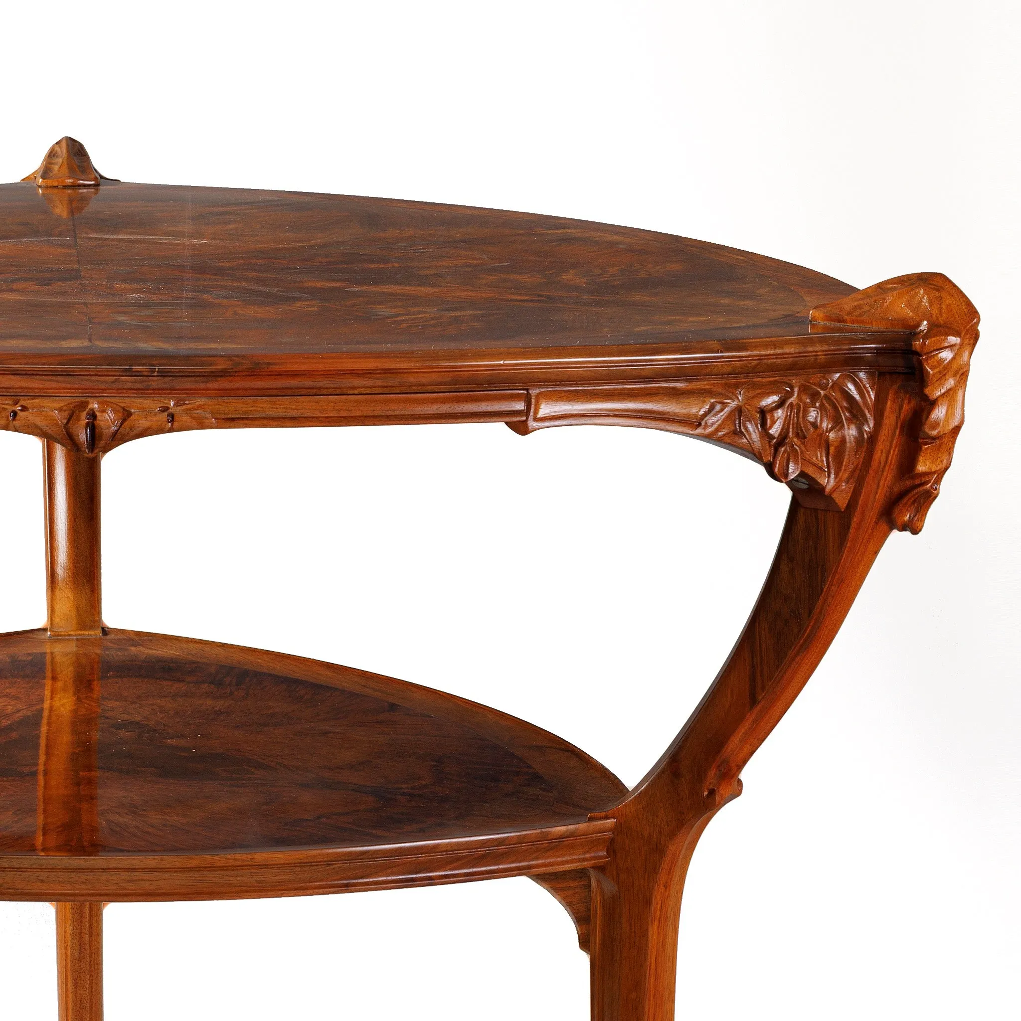 Lucien Lvy-Dhurmer "Sceau de Salomon" Two-tier Expandable Card Table