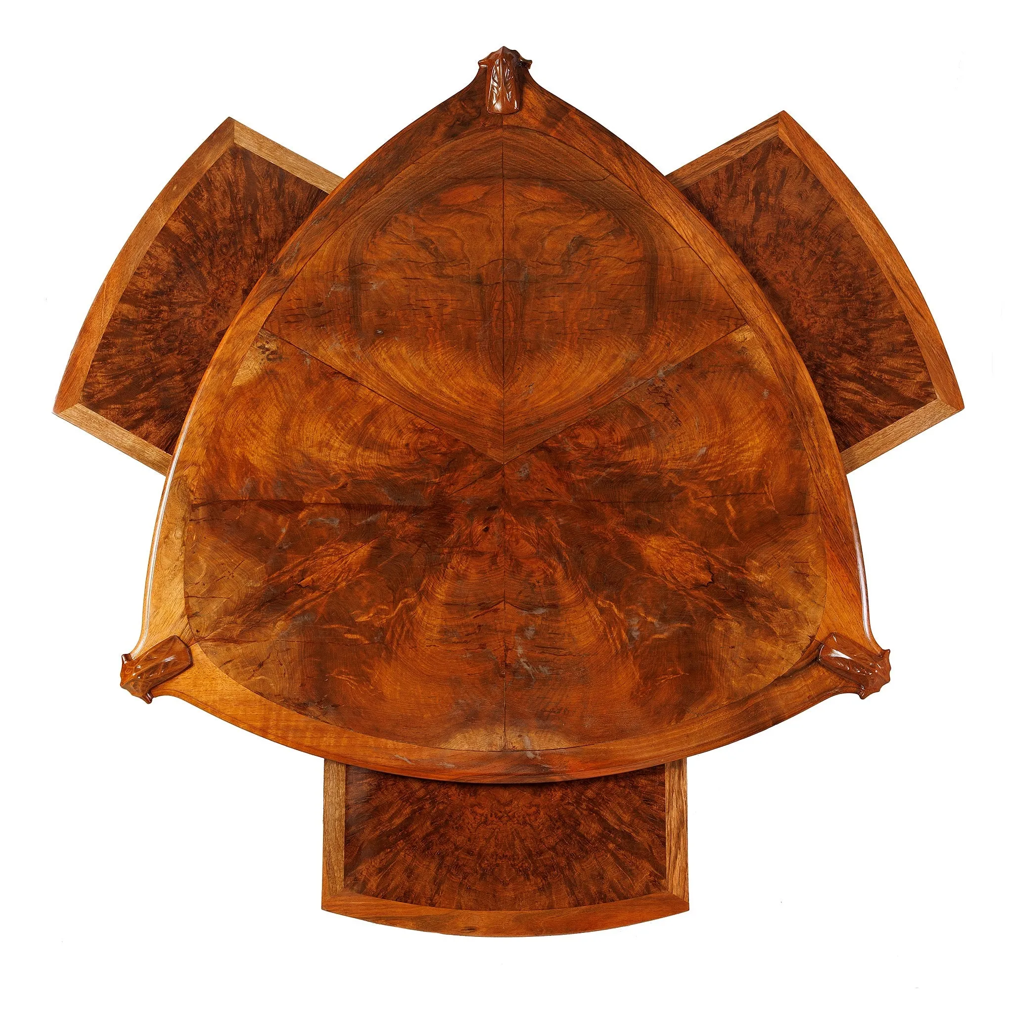 Lucien Lvy-Dhurmer "Sceau de Salomon" Two-tier Expandable Card Table