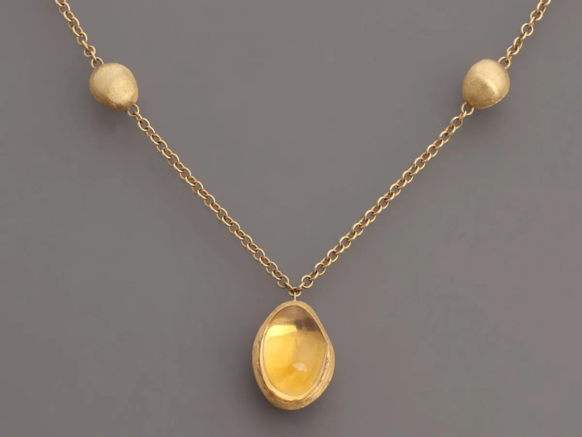 Marco Bicego 18K Yellow Gold Citrine Necklace