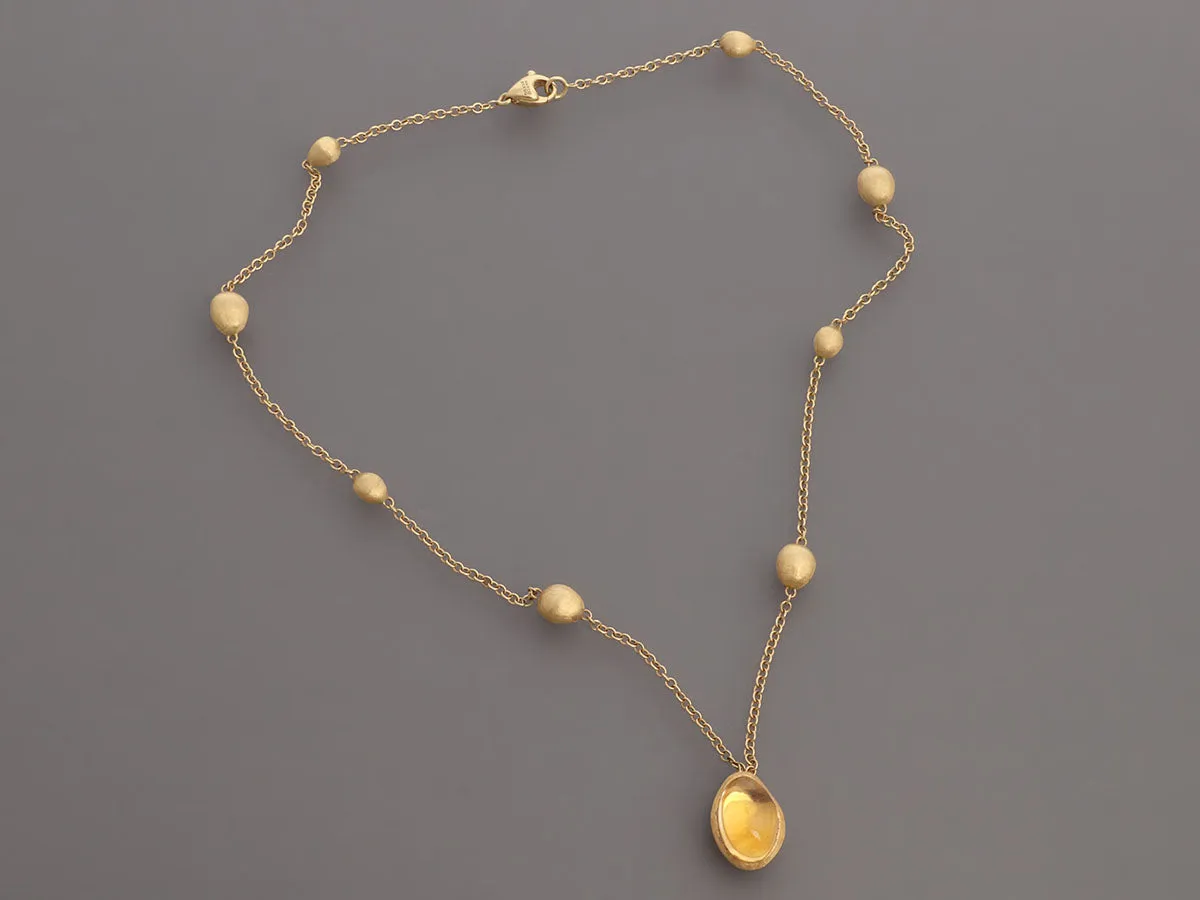 Marco Bicego 18K Yellow Gold Citrine Necklace