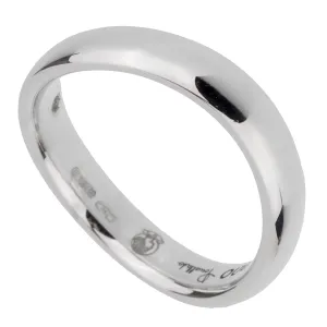 Pomellato 18k White Gold Wave Band Ring Sz 5 3/4