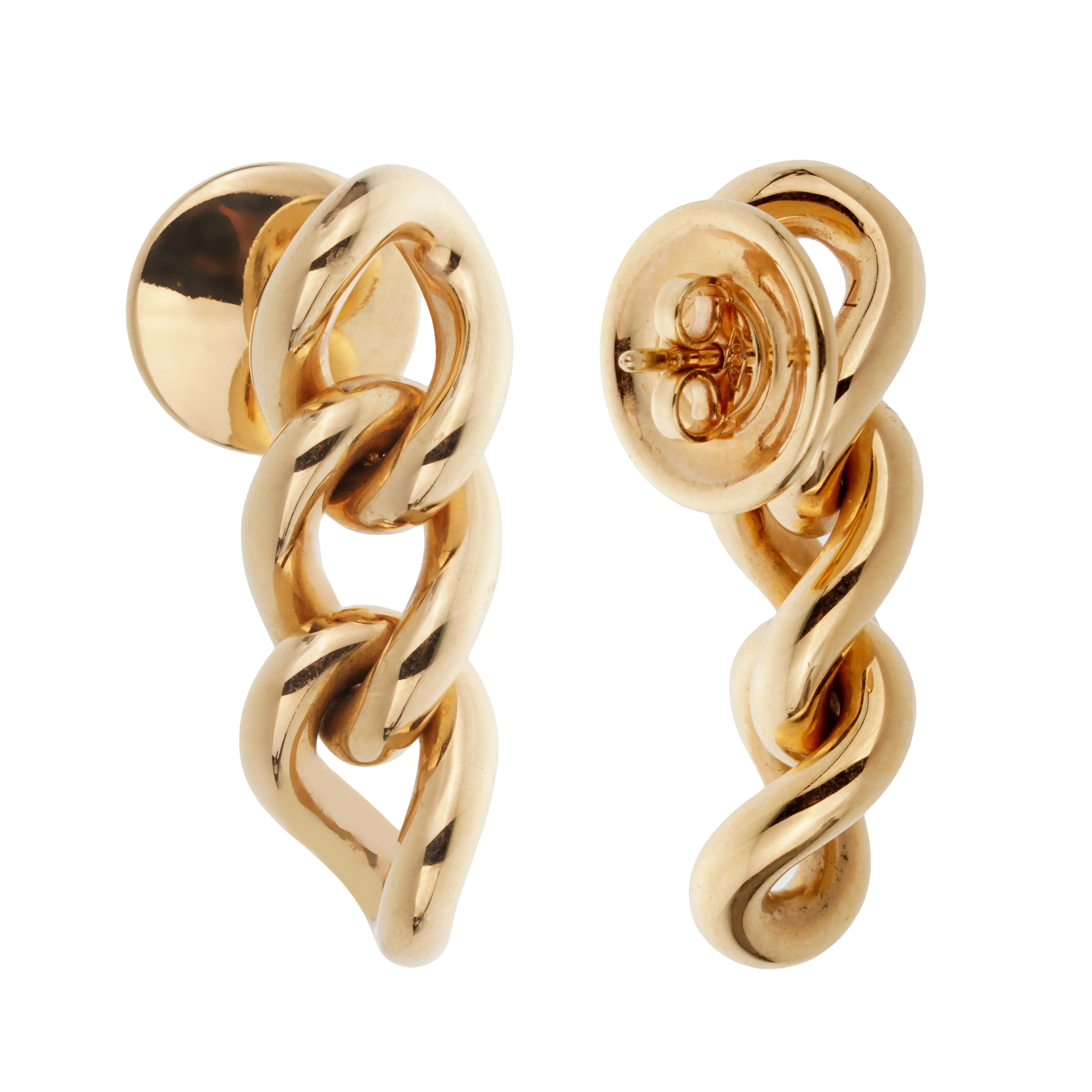 Pomellato Catene 18k Rose Gold Drop Earrings