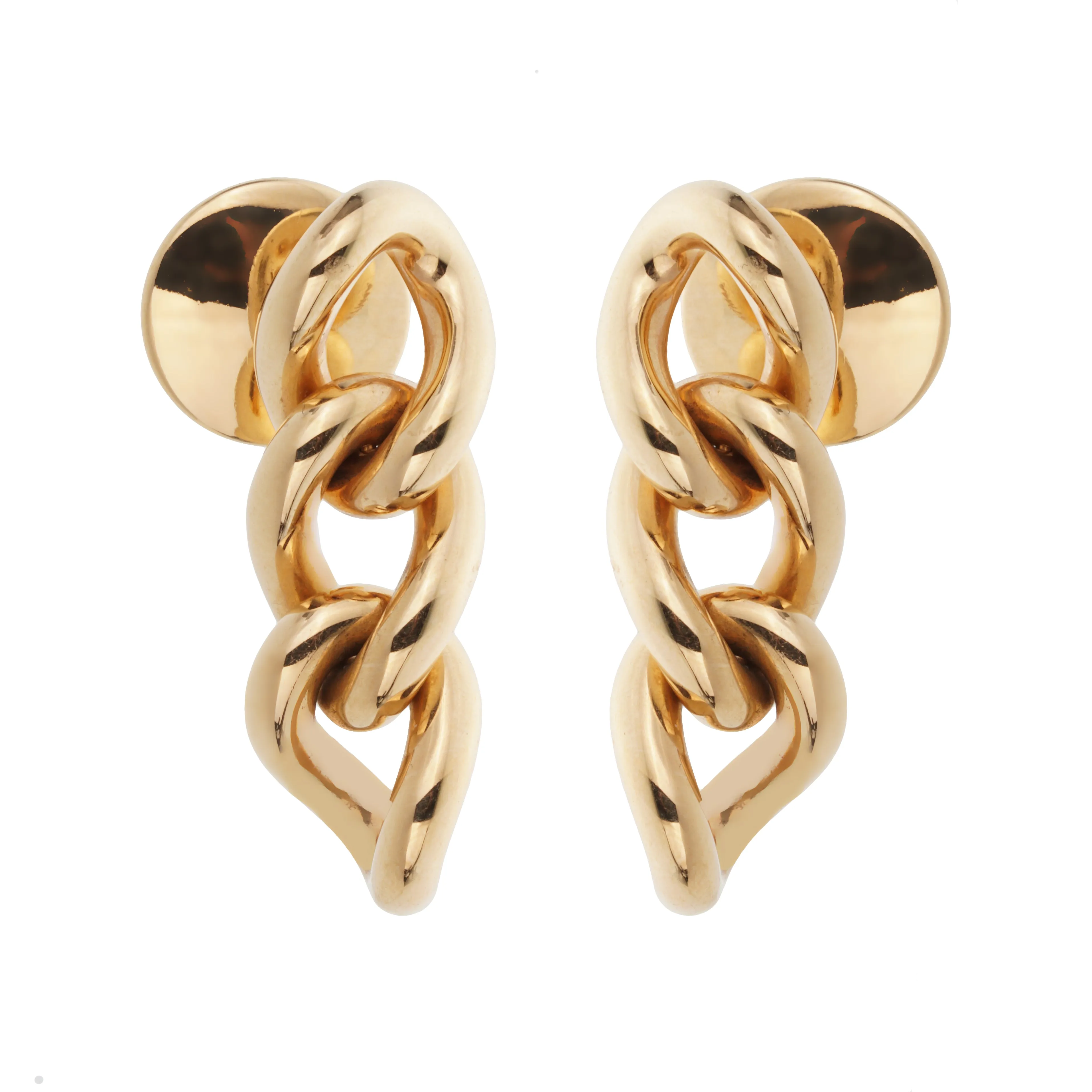 Pomellato Catene 18k Rose Gold Drop Earrings