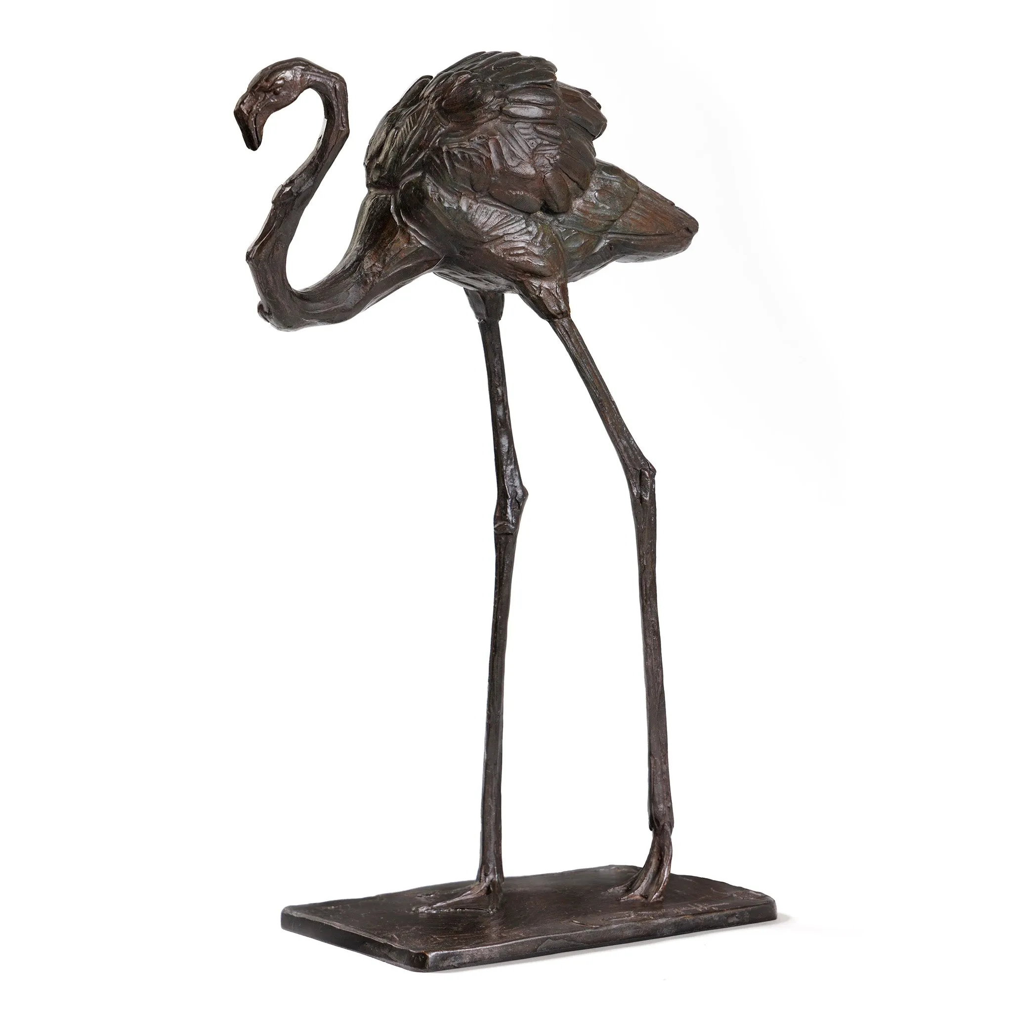 Rembrandt Bugatti "Flamant en Marche" Bronze Sculpture