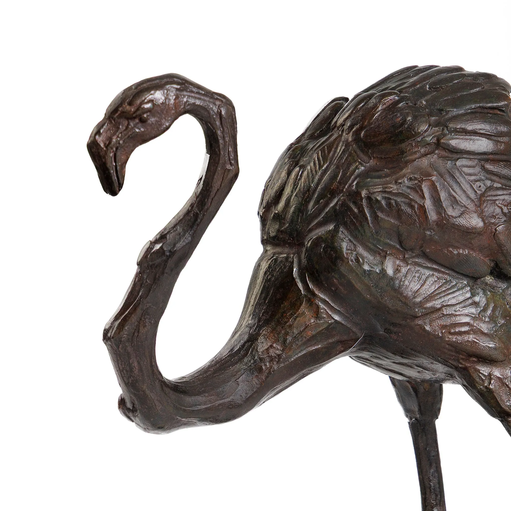 Rembrandt Bugatti "Flamant en Marche" Bronze Sculpture