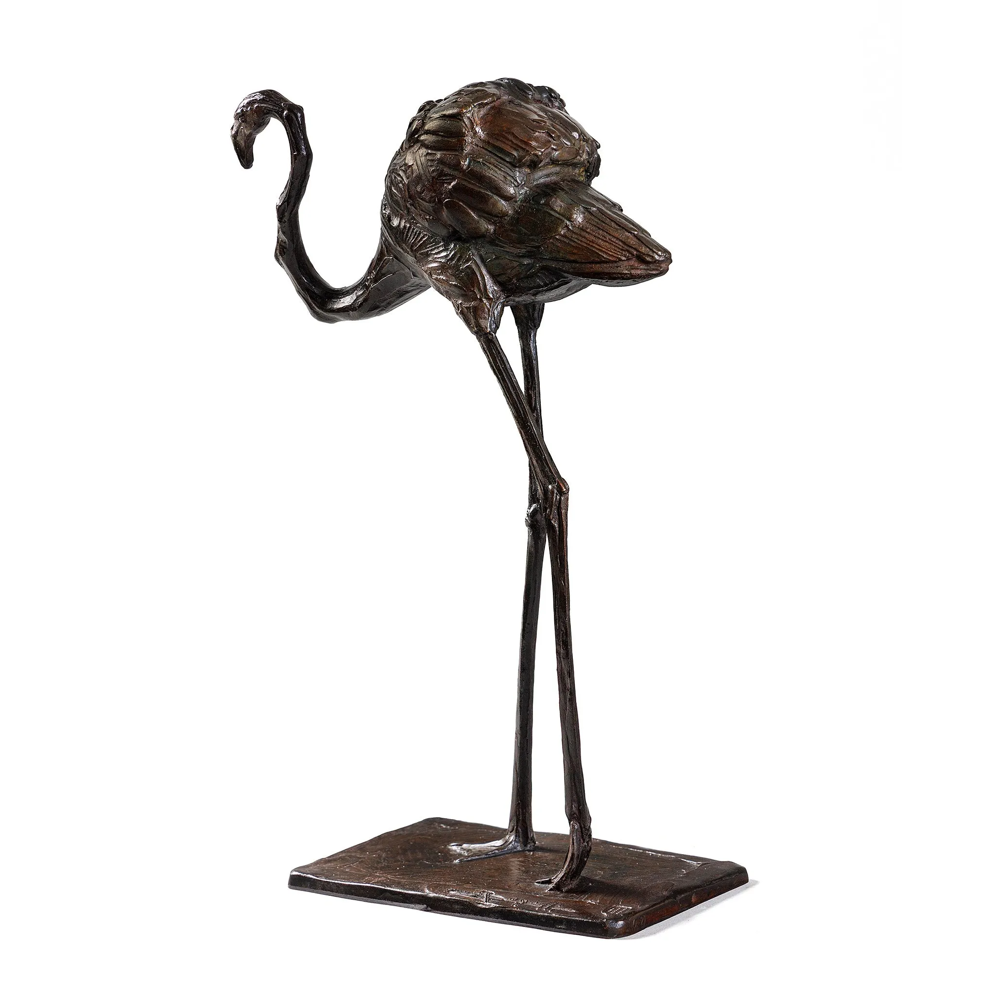 Rembrandt Bugatti "Flamant en Marche" Bronze Sculpture