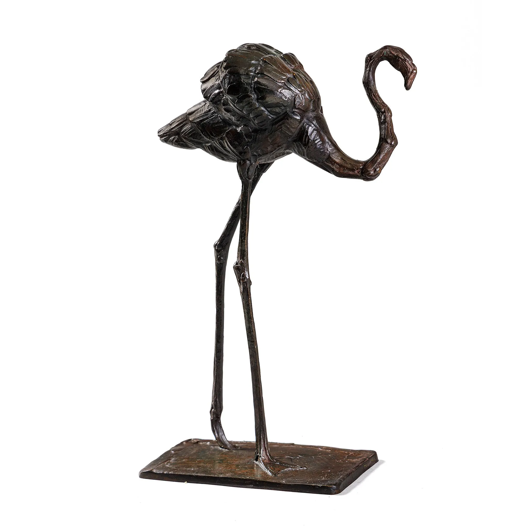 Rembrandt Bugatti "Flamant en Marche" Bronze Sculpture