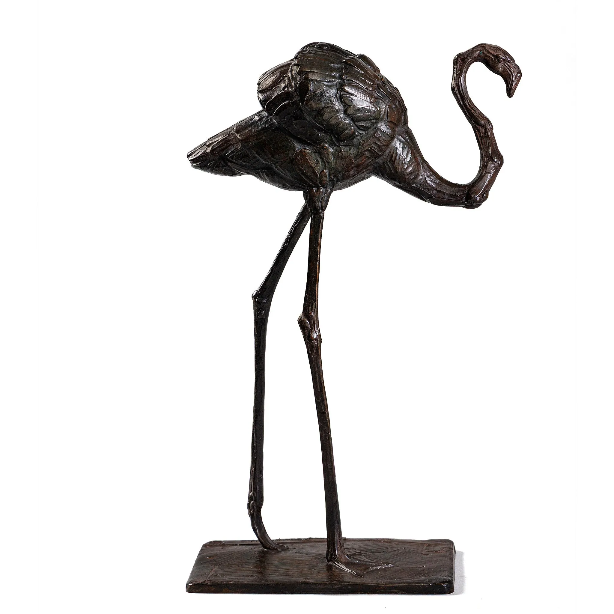 Rembrandt Bugatti "Flamant en Marche" Bronze Sculpture