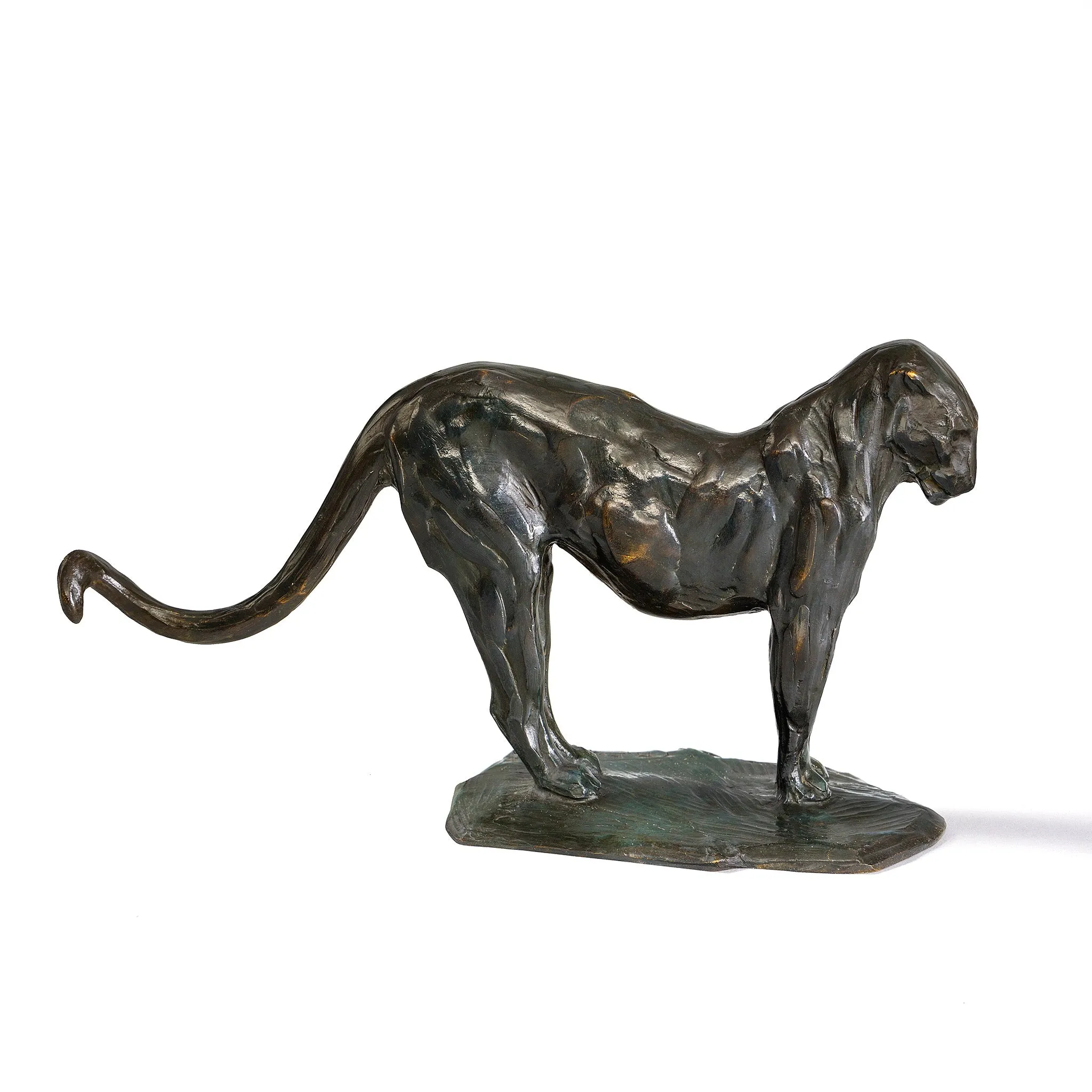 Rembrandt Bugatti "Panthre au repos" Bronze Sculpture