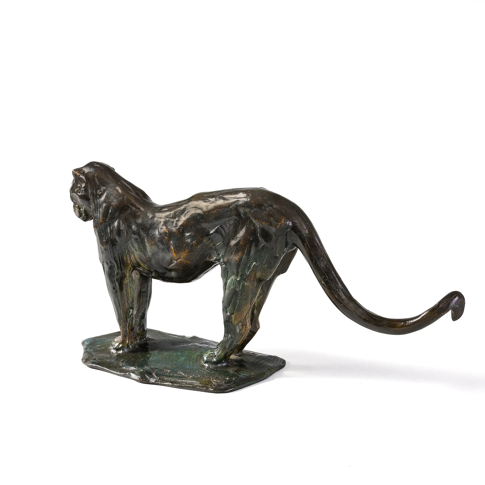 Rembrandt Bugatti "Panthre au repos" Bronze Sculpture