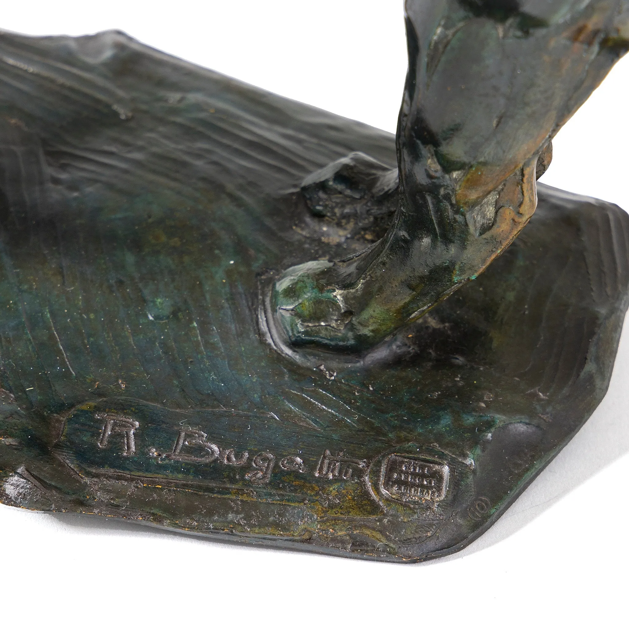 Rembrandt Bugatti "Panthre au repos" Bronze Sculpture