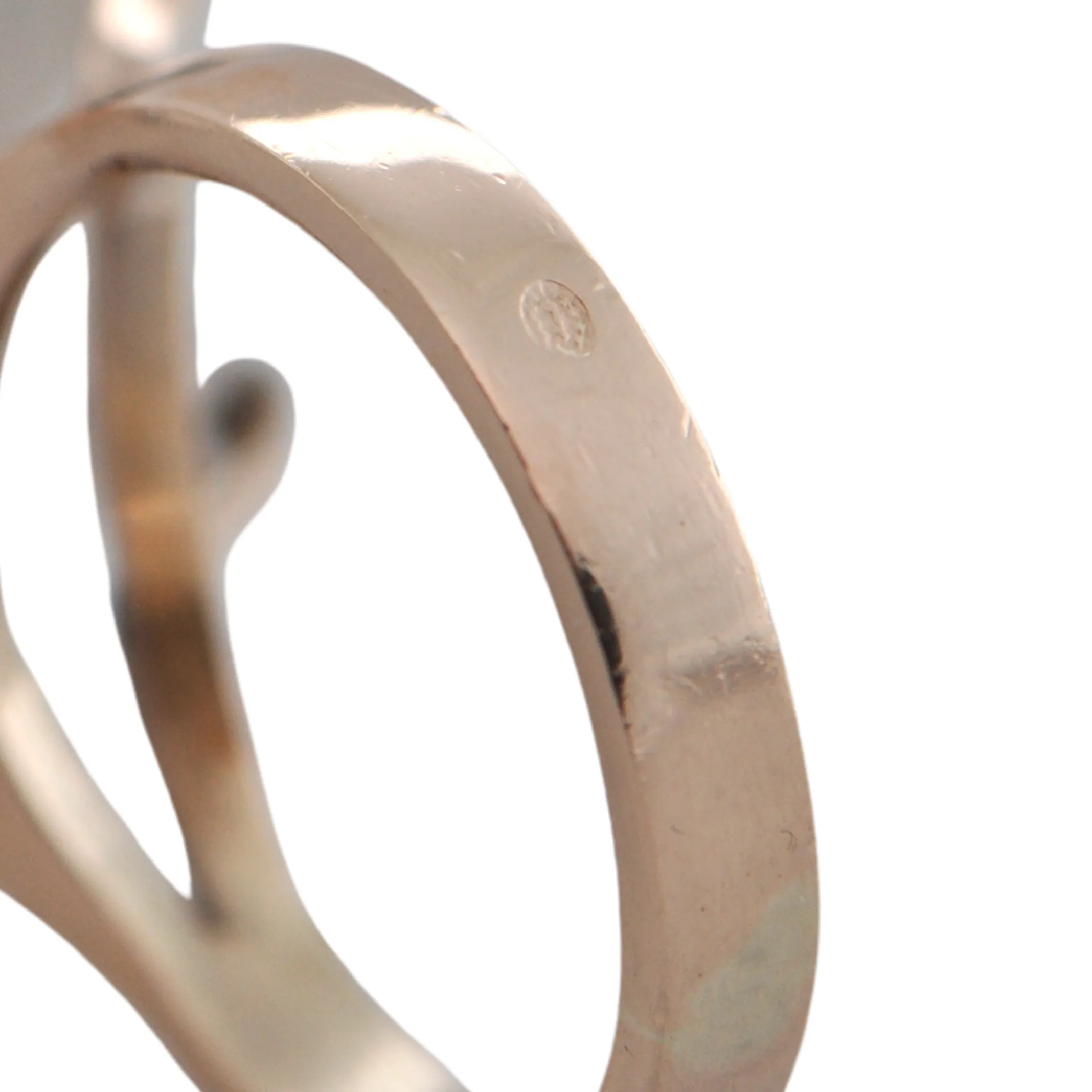 Retro 14K Rose Gold 40CT Smoky Quartz Ring