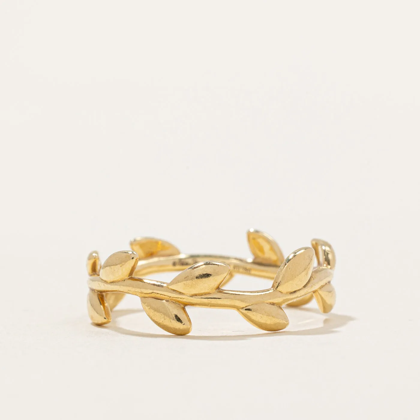 'Tiffany & Co' Paloma Picasso Olive Leaf Band Ring | Narrow | SZ 8 |