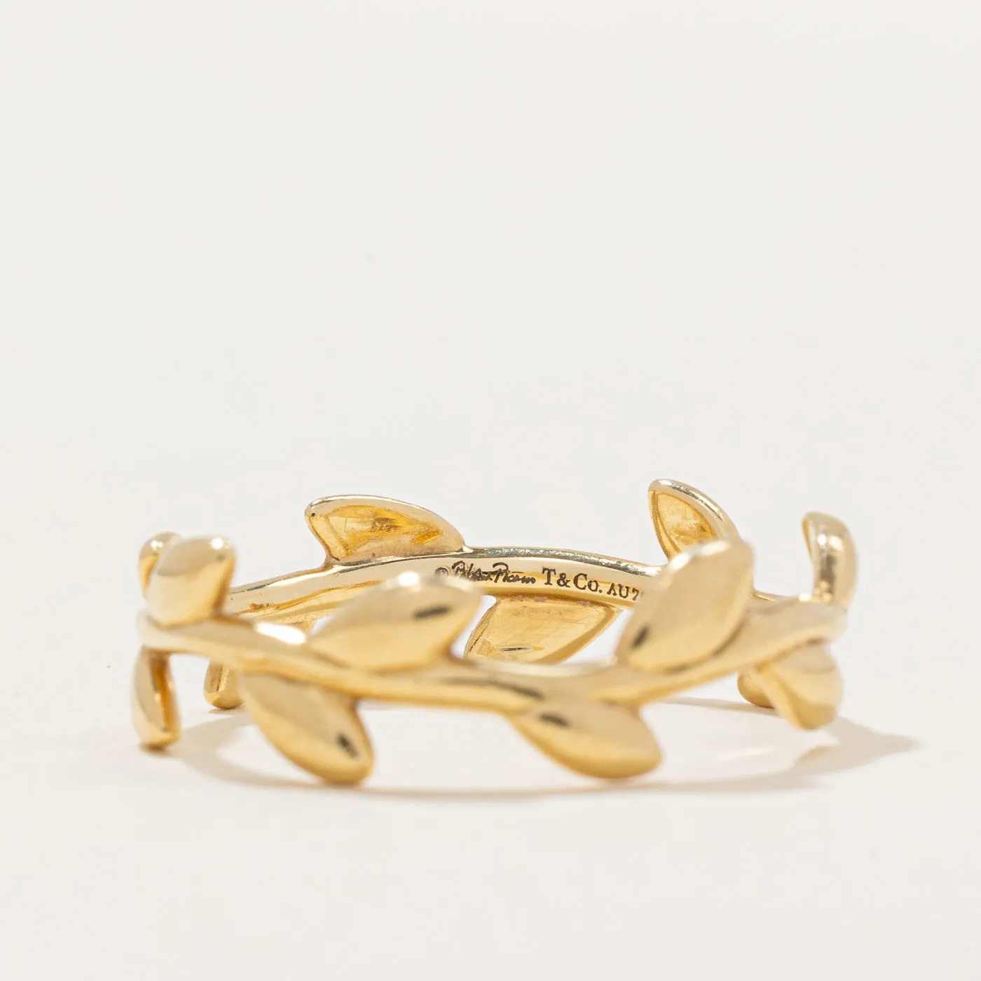 'Tiffany & Co' Paloma Picasso Olive Leaf Band Ring | Narrow | SZ 8 |